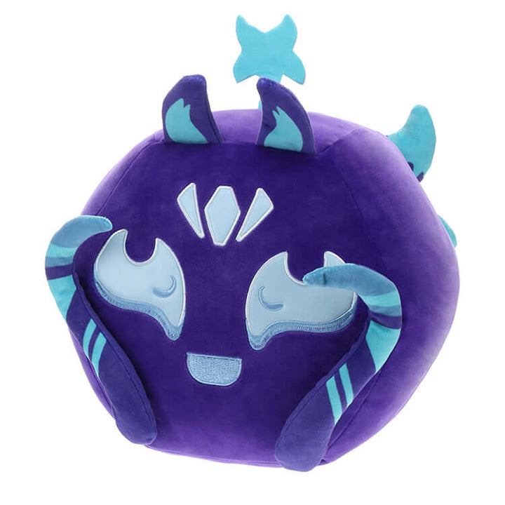 Huge plush of a mystical fruit from Blox Fruits, featuring detailed design and vibrant purple color. Perfect for collectors.