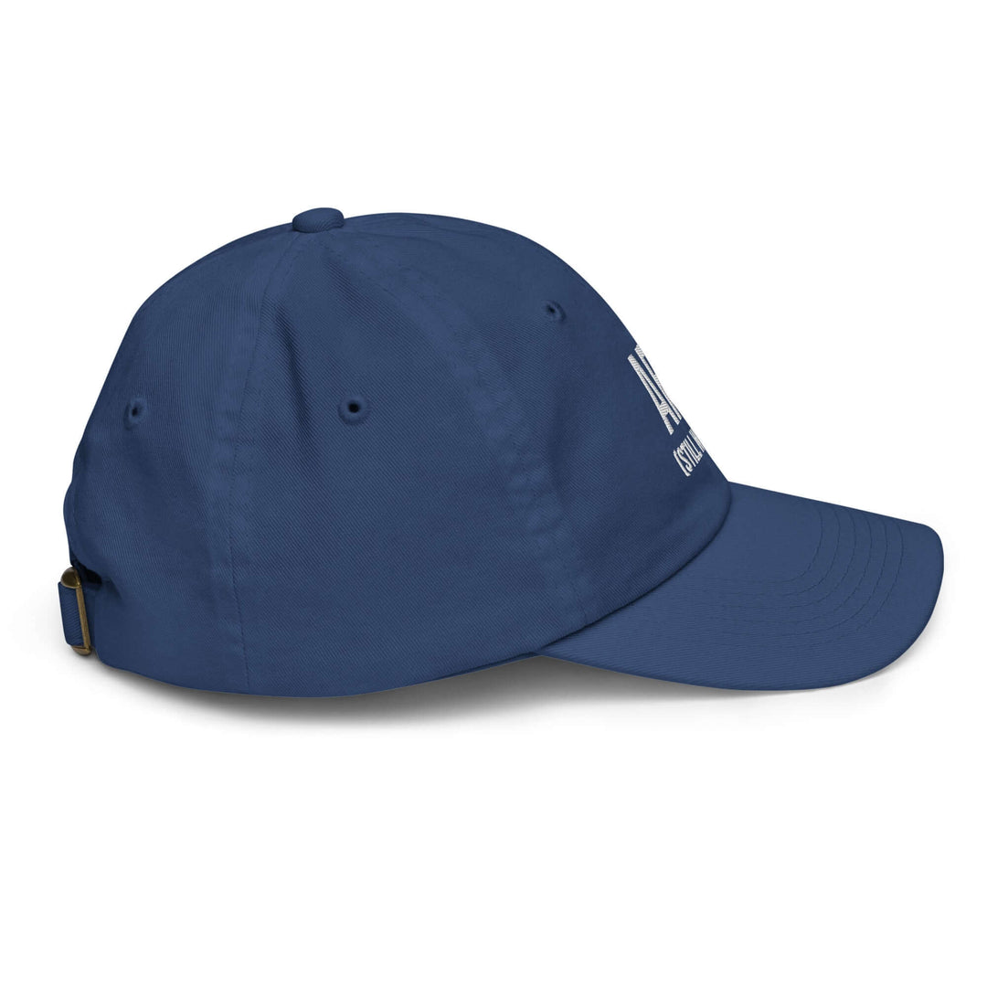 AFK Youth baseball cap in navy blue, featuring adjustable strap and breathable design for active kids.