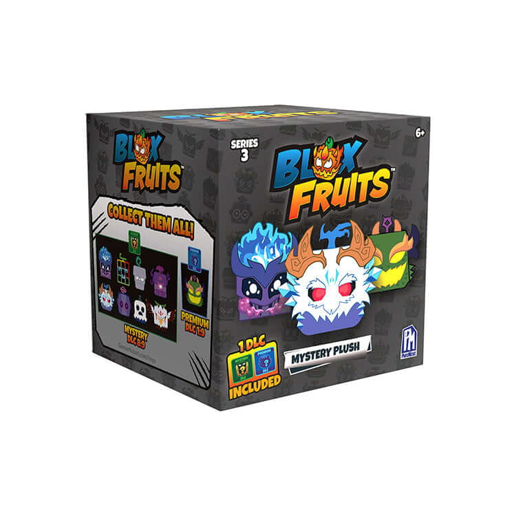 Blox Fruits Series 3 4" Collectable Plush mystery box featuring various collectible characters for fans.
