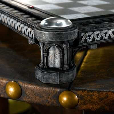 Detailed corner of the Harry Potter Final Challenge Chess Set showing ornate design and craftsmanship.