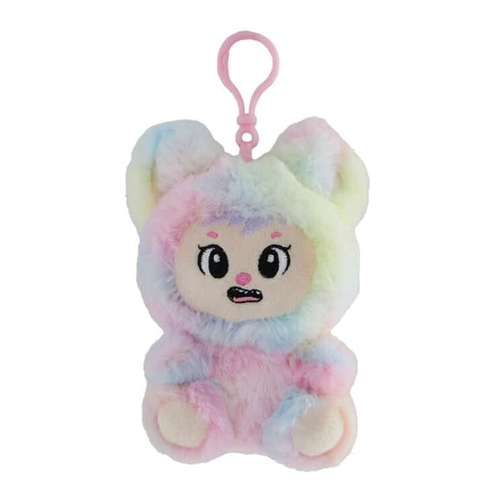 LaBabies Series 2 Sorbet Squad 4" Collectable Plush Keychain Blind Box in pastel colors with cute facial expression.