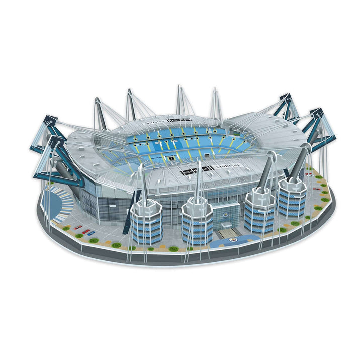 Manchester City Etihad Stadium 3D Puzzle detailed replica model showcasing the iconic stadium design.