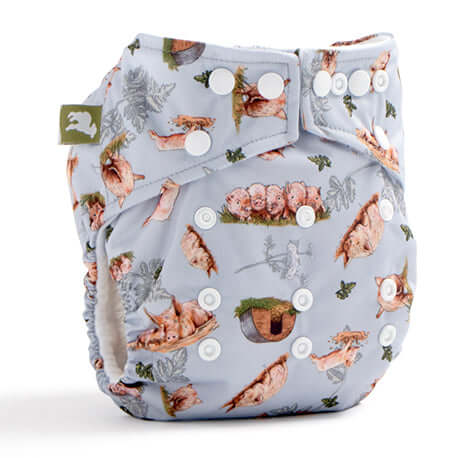 Little Lamb| Onesize Pocket Nappy | Earthlets.com |  | reusable nappies all in one nappies