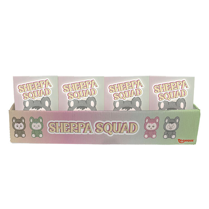 Zuzu &amp; Friendz Series 3 Soft Sherpa 4" Collectable Plush Keychain Blind Box Assortment display box.