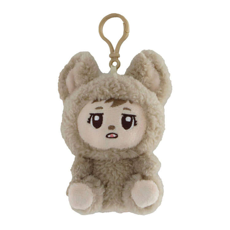 Zuzu &amp; Friendz collectible plush keychain featuring a soft sherpa character with ears, ideal for fans of plush collectibles.