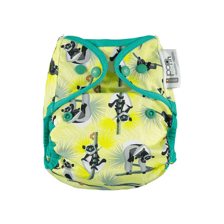 Close Parent Pop-in Nappy Wrap Popper Colour: Lemur reusable nappies Earthlets